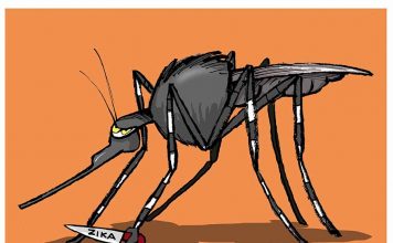 Humor en caricatura de Martirena: Otro Terrorista Global – Zika
