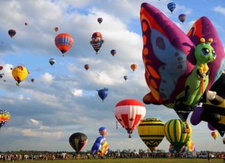 125 Globos aerostáticos llegan al Festival de Montgolfières de Saint-Jean-sur-Richelieu
