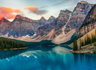 Valle de los Diez Picos, un paisaje de postal en Canadá