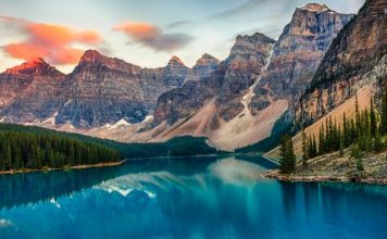 Valle de los Diez Picos, un paisaje de postal en Canadá