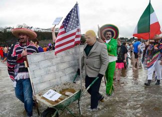 Trump evalúa recursos para levantar muro fronterizo con Canadá y México