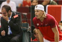 Canadá fue eliminado de la Copa Davis por este pelotazo al árbitro