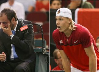 Canadá fue eliminado de la Copa Davis por este pelotazo al árbitro