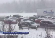 Video de la Colisión de más de 50 vehículos en Quebec por tormenta de nieve