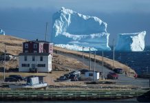 Impresionante iceberg que aparece en las costas de Canadá