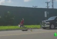 VIDEO: Brutal paliza a un ciclista en Canadá por tomar una curva