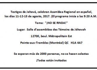 Asamblea regional en español de los Testigos de Jehová en Montreal