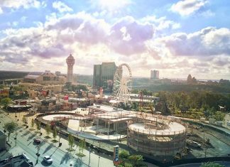 Video: Pista de carreras de “Mario Kart” con varios niveles en las Cataratas del Niágara de Canadá