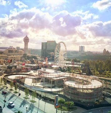 Video: Pista de carreras de “Mario Kart” con varios niveles en las Cataratas del Niágara de Canadá