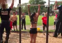 VIDEO VIRAL: Dos policías de Montreal compiten en un parque con civiles