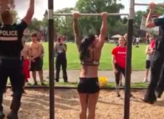 VIDEO VIRAL: Dos policías de Montreal compiten en un parque con civiles