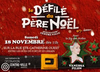 Montreal, este sábado 18 de Noviembre de 2017 es el Desfile de Papá Noel