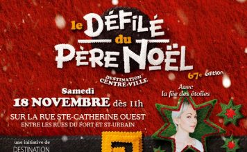 Montreal, este sábado 18 de Noviembre de 2017 es el Desfile de Papá Noel