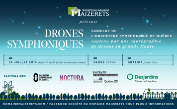 Concierto sinfónico de drones en Quebec