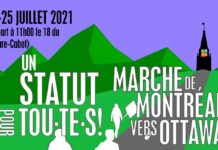 Marcha de inmigrantes indocumentados de Montreal a Ottawa: ¡un estatus para todos!
