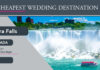 Canadá: Las Cataratas del Niágara son el destino de bodas más barato del mundo.