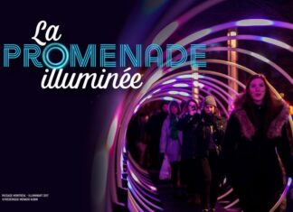 Saint-Bruno: Sendero mágico iluminado en la rivera sur de Montreal