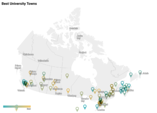 Las mejores ciudades universitarias y ciudades de Canadá