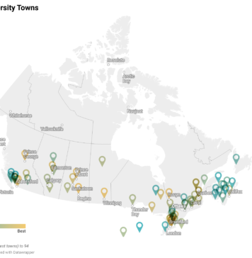 Las mejores ciudades universitarias y ciudades de Canadá