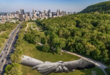 VIDEO: Festival MURAL de Montreal presenta gigantesca obra de arte en el Mont-Royal