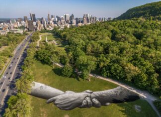 VIDEO: Festival MURAL de Montreal presenta gigantesca obra de arte en el Mont-Royal